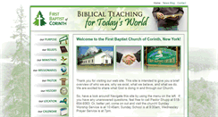 Desktop Screenshot of firstbaptistcorinthny.com