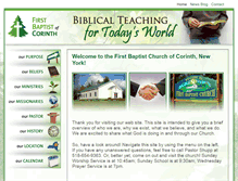Tablet Screenshot of firstbaptistcorinthny.com